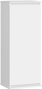 Biała wisząca szafka z gładkim frontem T9-D63