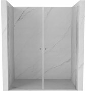 Mexen Pretoria Duo drzwi prysznicowe uchylne 140 cm, transparent, chrom - 852-140-000-02-00