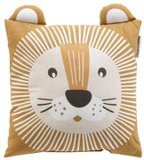 Poduszka dziecięca z uszami, lew, 40 x 40 cm