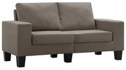 2-osobowa sofa taupe z podłokietnikami W3-F85