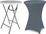 Stół imprezowy składany BISTRO w tym elastyczna powłoka