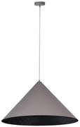 Vesuvio 70 taupe czarny lampa wisząca duży stożek, średnic 70cm