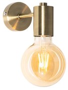 Industrialna lampa ścienna brązowa - Facil