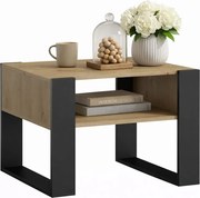 Stolik Kawowy Nowoczesny Dąb Artisan+Czarny S4-W75