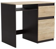 Biurko komputerowe młodzieżowe szkolne 90 cm REMI1 Wenge/Dąb Sonoma