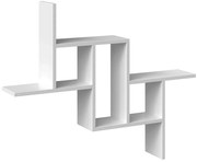 Biały skandynawski regał ścienny A4-E50