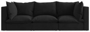 Czarna sofa 255 cm Manao – Makamii