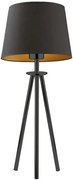 Lampa stołowa trójnóg na czarnym stelażu - F5-A36