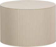 Beżowy okrągły stolik ø 60 cm Sanne – WOOOD