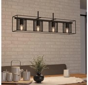 Eglo 43773 - Lampa wisząca CATTERICK 4xE27/40W/230V na linkach