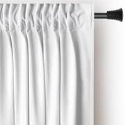 Biała aksamitna zasłona częściowo zaciemniająca (dimout) 140x270 cm Pleat – Restilo