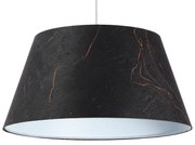 Czarna lampa wisząca welurowa dzwon - 3X S411 K6-K10