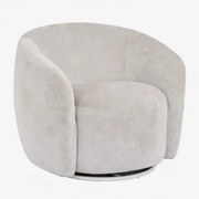 Fotel Obrotowy Mieres Szenilowy Sand Grey - Sklum