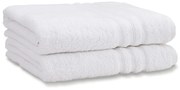 Białe bawełniane ręczniki kąpielowe frotte zestaw 2 szt. 90x140 cm Zero Twist – Catherine Lansfield