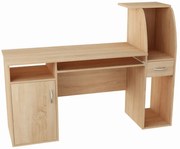 Nowoczesne biurko do komputera dąb sonoma K0-P18