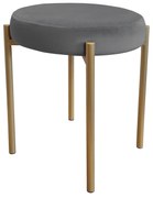 TABORET DIOR STOŁEK LOFT metal podstawa złota BL14