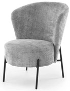 Fotel do salonu CEZAR szary HALMAR