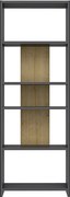 Półka stojąca DIOSP- antracyt/dąb, 56,9x160x25