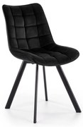 Krzesło do jadalni COMORO, 1 szt., czarne