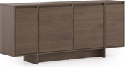 Komoda czterodrzwiowa Zolia 180 cm na cokole - orzech elegant
