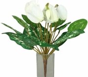 Sztuczny kwiat Cyklamen, biały