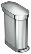 Simplehuman Pojemnik na pedały Slim 45 l, stalnierdzewna