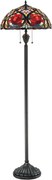 Elstead QZ-LARISSA-FL - Lampa stojąca Tiffany LARISSA 2xE27/100W/230V