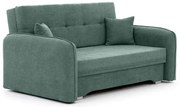 Sofa rozkładana z funkcją spania LAINE zielona ELTAP