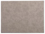 Szara mata stołowa z imitacji skóry ZicZac Troja Rectangle, 33x45 cm