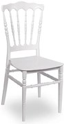 Białe krzesło sztaplowane chiavari C7-B63