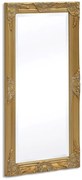 Prostokątne lustro w złotej ramie L0-P69