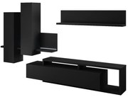 Meblościanka BOTA czarna supermat HELVETIA