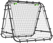 HOMCOM Bramka Piłkarska, Regulowana, Składana, Metalowa Rama, 100 x 95 cm, Czarny