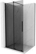 Mexen Velar ścianka prysznicowa rozsuwana Walk-in 70 x 200 cm, grafit 8 mm, czarna - 871-070-000-43-70