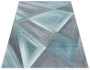 Dywan nowoczesny Beta wielokąty niebieski 80 cm x 150 cm