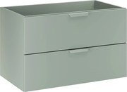 Jasnozielona szafka łazienkowa pod umywalkę - Verdessa 3X 80 cm