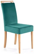 Zielone tapicerowane krzesło welurowe B6-D35