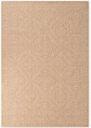 Dywan zewnętrzny dwustronny Duet Ornament beżowo-kremowy 120 cm x 170 cm