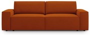 Ceglasta rozkładana sofa 247 cm Jodie – Micadoni Home