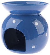Porcelanowa lampka zapachowa Abuela niebieska,9,8 x 12,5 cm