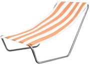 Składany leżak plażowy SAND, pomarańczowe paski