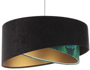 Czarno-zielona lampa wisząca nad stół W1-G04