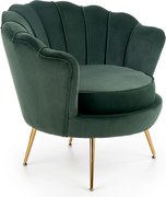 Tapicerowany fotel w stylu glamour Amorinito