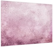 Obraz - Mandala na różowej ścianie (70x50 cm)