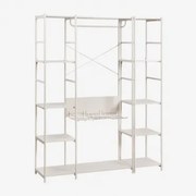 Modułowa Otwarta Szafa 2-częściowa Z Półką Z Żelaza Elviah Gardenia Biel - Sklum