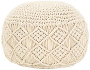 Okrągła pufa pleciona ręcznie R2-L89