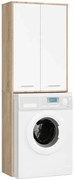 Szafka Nad Pralkę Dąb Sonoma + Biały D7-C65