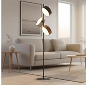 Lampa stojąca DRUMZ 3xE14/10W/230V czarna/brązowa/szara