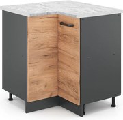 Szafka narożna złoty dąb energetyczny 75.6x60x81.6 r-line