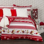 4Home Świąteczna pościel bawełniana Renifery, 140 x 200 cm, 70 x 90 cm